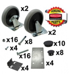 Part - Max Rack Caster & Hdware (2 Rigid/2 Swivel) - FG3317L1BLA -  - [unit price]