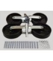 Part - 8" Poly Swivel/Fixed Caster Replacement Kit