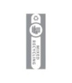Rubbermaid FG1992438 Final Sale: Label-Mix Rec 10.5x2.7"Vertical-10/pk-Wht, Price Per PK