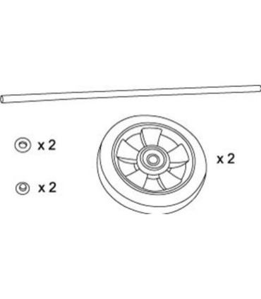 Part - Wheel & Axle Part for HK Cart - FG9T73L9GRAY -  - [unit price]