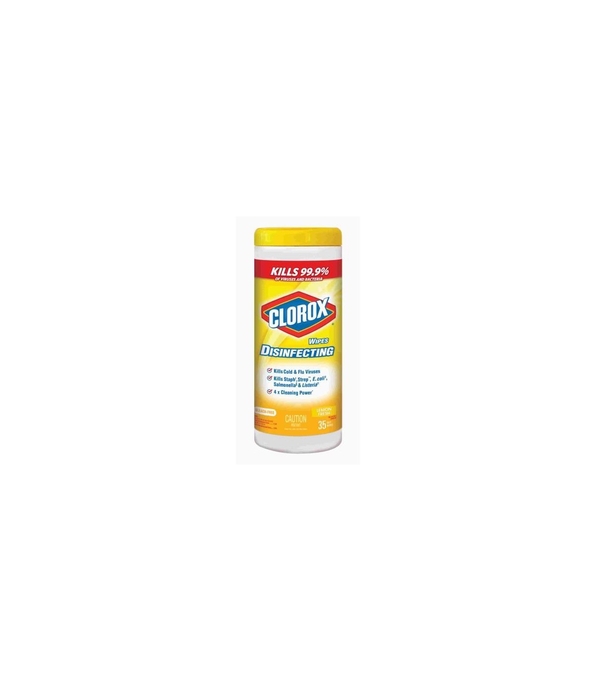 Clorox Wipes Disinfecting, Lemon Fresh, 35 Count 1/CS/12 - 1603 -  - [unit price]