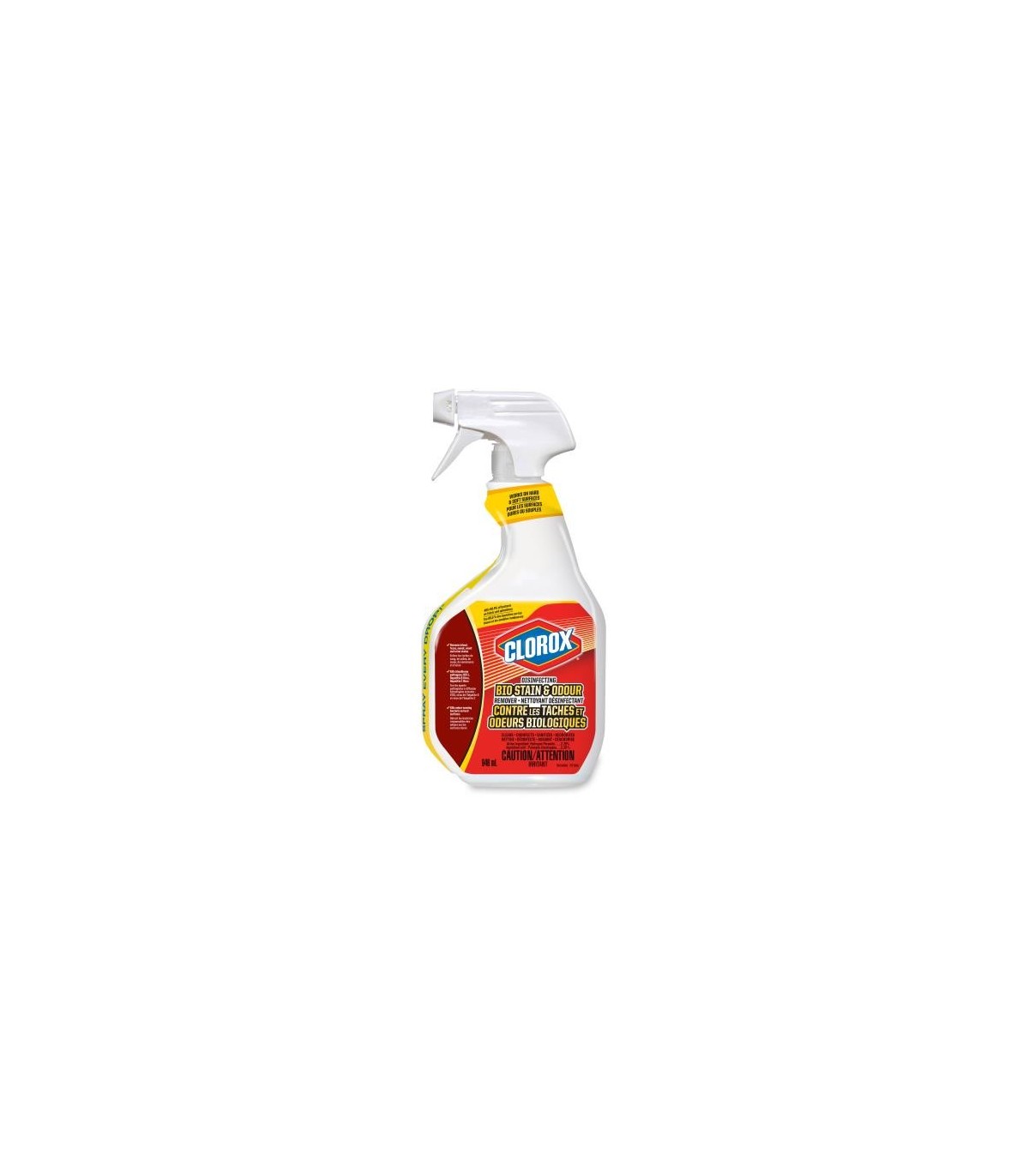 Clorox Biostain & Odor Remover Spray, Trigger Spray, 946 ML, 9/Case 9/CS - 1693 -  - [unit price]