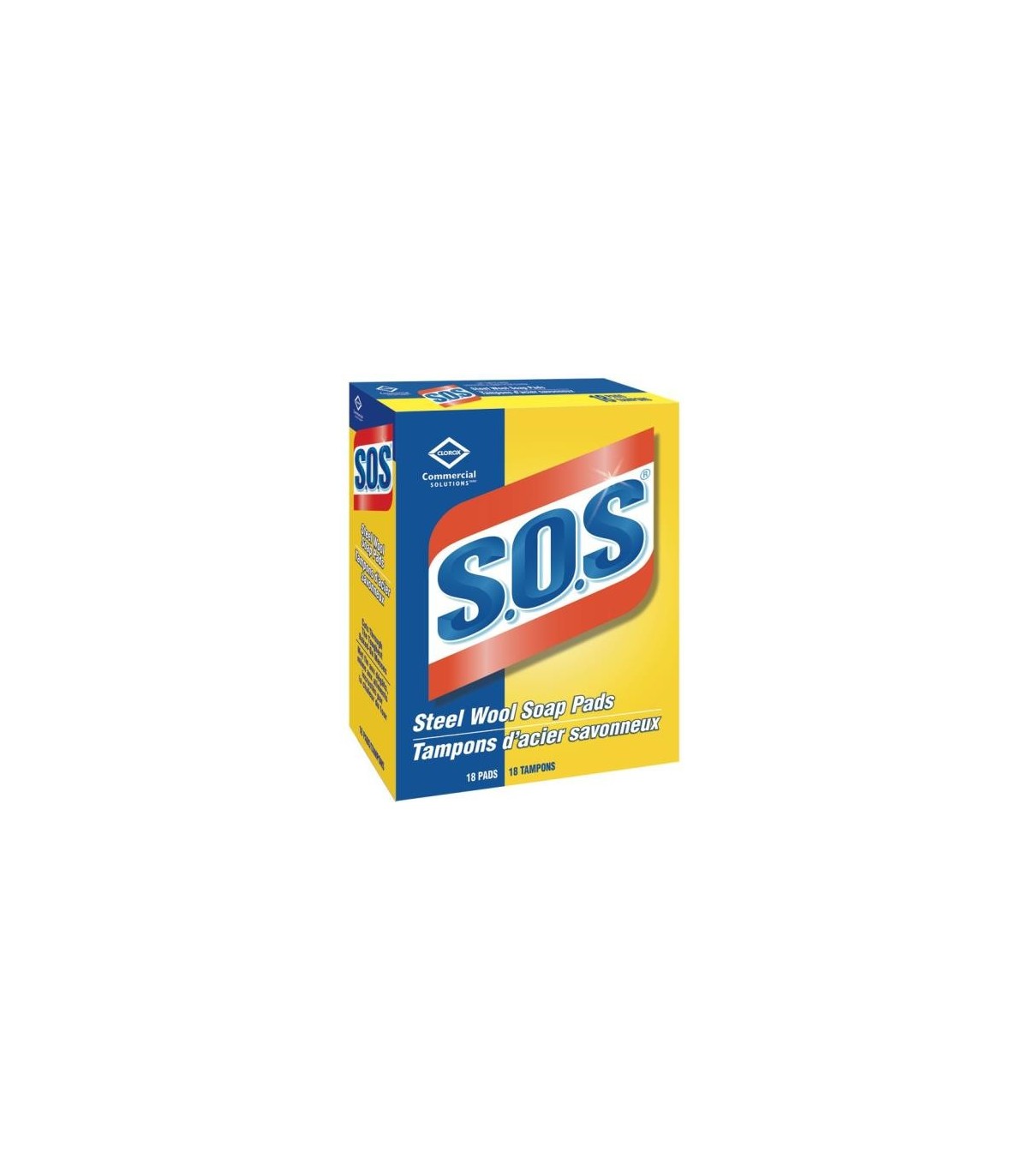 S.O.S. Steel Wool Soap Pads, 18/Pack, 12Packs /Case - 1177 -  - [unit price]