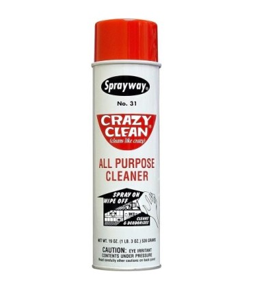 Sprayway SW031 Crazy Clean All Purpose Cleaner, Clear Spray, 18.6oz, 12/Case 12/18.6-OZ - SW031 -  - [unit price]