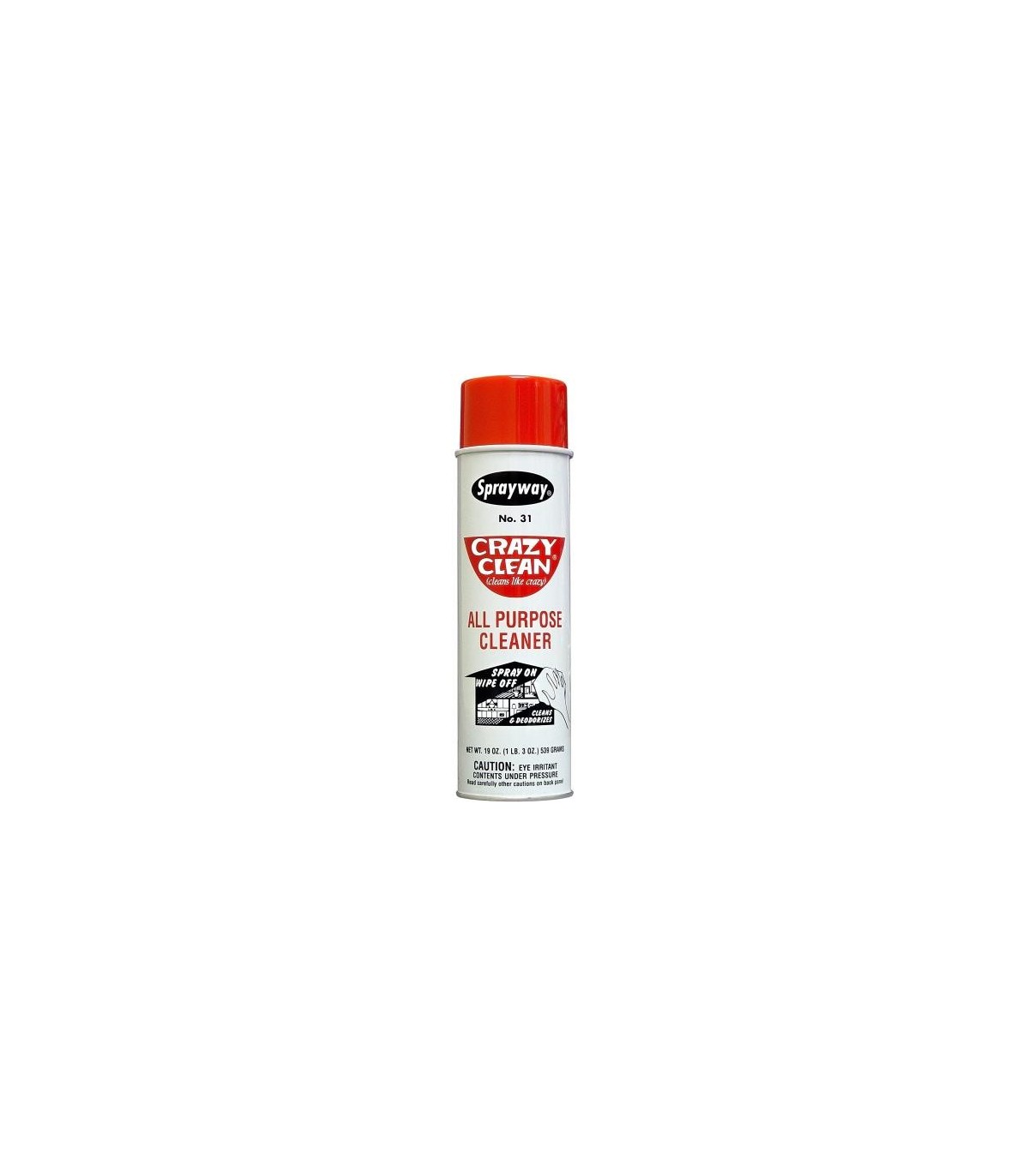 Sprayway SW031 Crazy Clean All Purpose Cleaner, Clear Spray, 18.6oz, 12/Case 12/18.6-OZ - SW031 -  - [unit price]