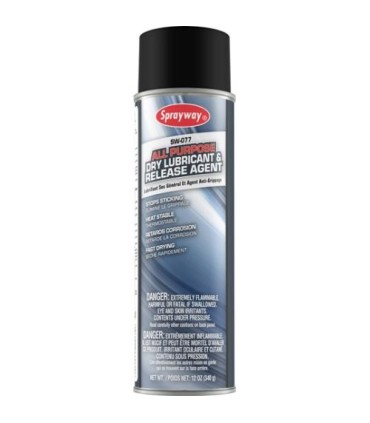 Sprayway SW077 All Purpose Dry Lubricant & Release Agent, 12 oz. 1/CS/12 - SW077 -  - [unit price]