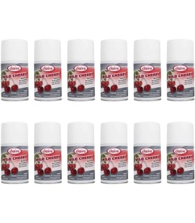 Claire CL107 Wild Cherry Metered Air Freshener, 7 Oz. Net Wt.,12 Count - CL107 -  - [unit price]