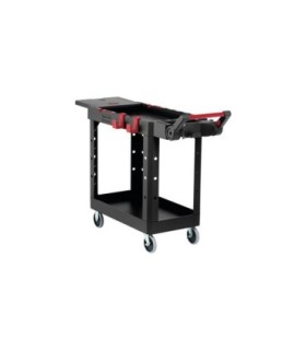 Rubbermaid FG1997206 SOP: HD Utilty Cart-Adapt Small 15x46"Lip 2 Shelf - Blk, Price Per EA - FG1997206 -  - [unit price]