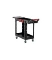 Rubbermaid FG1997206 SOP: HD Utilty Cart-Adapt Small 15x46"Lip 2 Shelf - Blk, Price Per EA