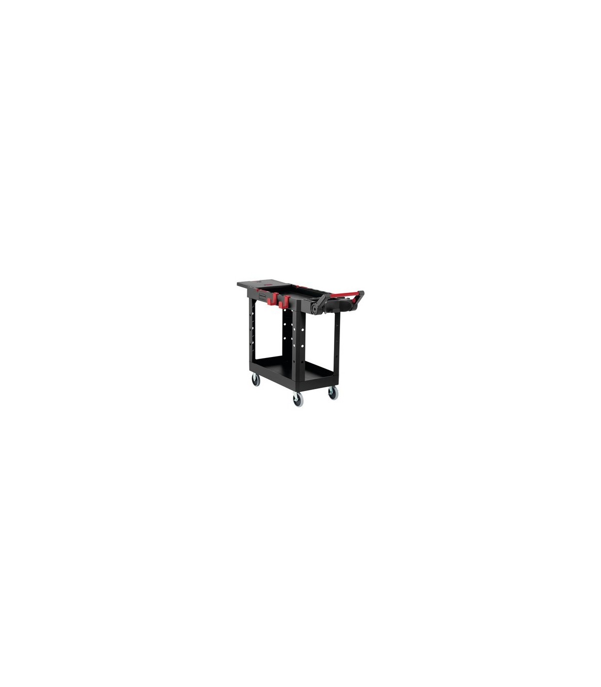 Rubbermaid FG1997206 SOP: HD Utilty Cart-Adapt Small 15x46"Lip 2 Shelf - Blk, Price Per EA - FG1997206 -  - [unit price]