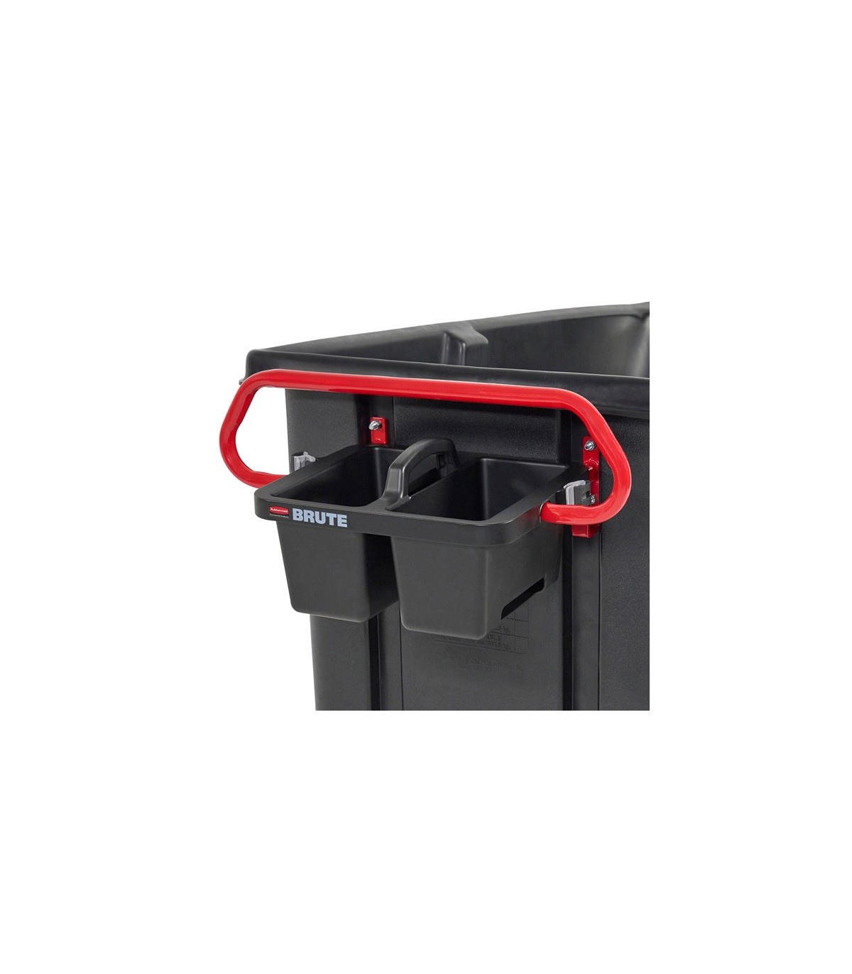 Rubbermaid FG2229066 Brute Ergo Rotomolded Tilt Truck Handle & Caddy - Red, Price Per EA - FG2229066 -  - [unit price]