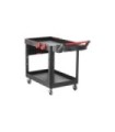 Rubbermaid FG1997208 SOP: HD Utility Cart -Adapt Med 22x51"Lipped 2 Shelf-Blk, Price Per EA