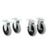 Rubbermaid FG1997371 OBS: Adaptable Cart- Part-TPR Caster 5"Kit(Fix/Swivel)-Gray, Price Per EA - FG1997371 -  - [unit price]