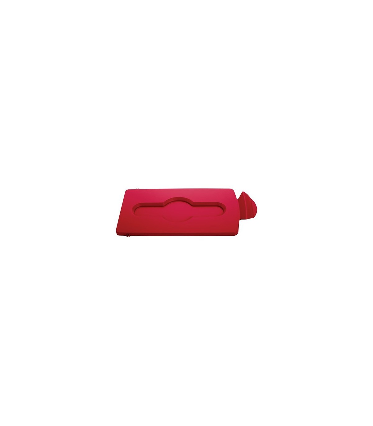 Rubbermaid FG2007192 SOP: Slim Jim - BYO Station Closed Lid Insert - Red, Price Per EA - FG2007192 -  - [unit price]