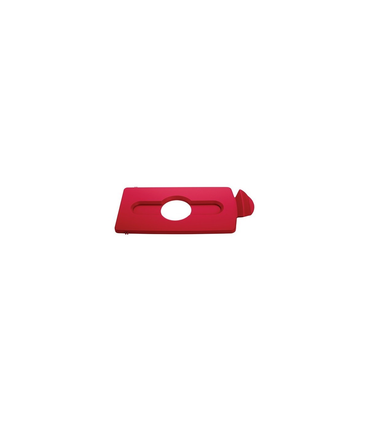 Rubbermaid FG2007193 SOP: Slim Jim - BYO Station Bottles/Cans Lid Insert - Red, Price Per EA - FG2007193 -  - [unit price]