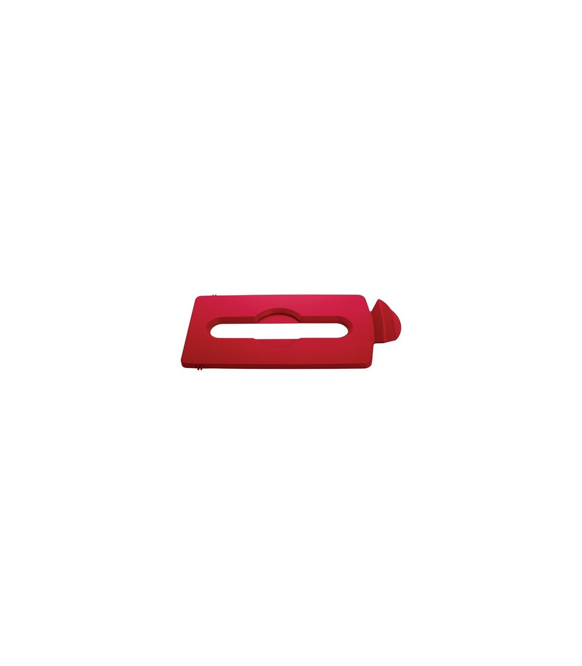 Rubbermaid FG2007194 SOP: Slim Jim - BYO Station Paper Slot Lid Insert - Red, Price Per EA - FG2007194 -  - [unit price]