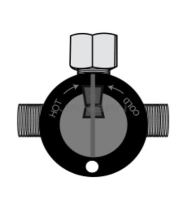 Rubbermaid 490179 Part - SST Mixing Valve 3/8x1/2" w/Dirt Filter Price/Each