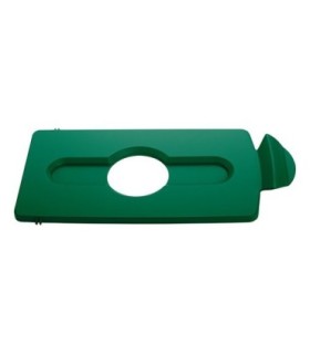 Rubbermaid FG2007885 Slim Jim - BYO Station Bottles/Cans Lid Insert - Green, Price Per EA - FG2007885 -  - [unit price]