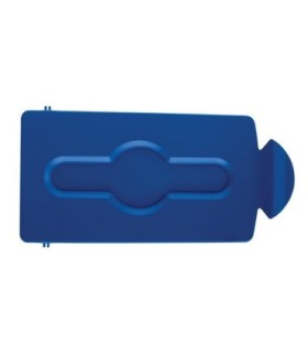 Rubbermaid FG2007888 SOP: Slim Jim - BYO Station Closed Lid Insert - Blue, Price Per EA - FG2007888 -  - [unit price]