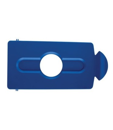 Rubbermaid FG2007889 SOP: Slim Jim - BYO Station Bottles/Cans Lid Insert - Blue, Price Per EA - FG2007889 -  - [unit price]