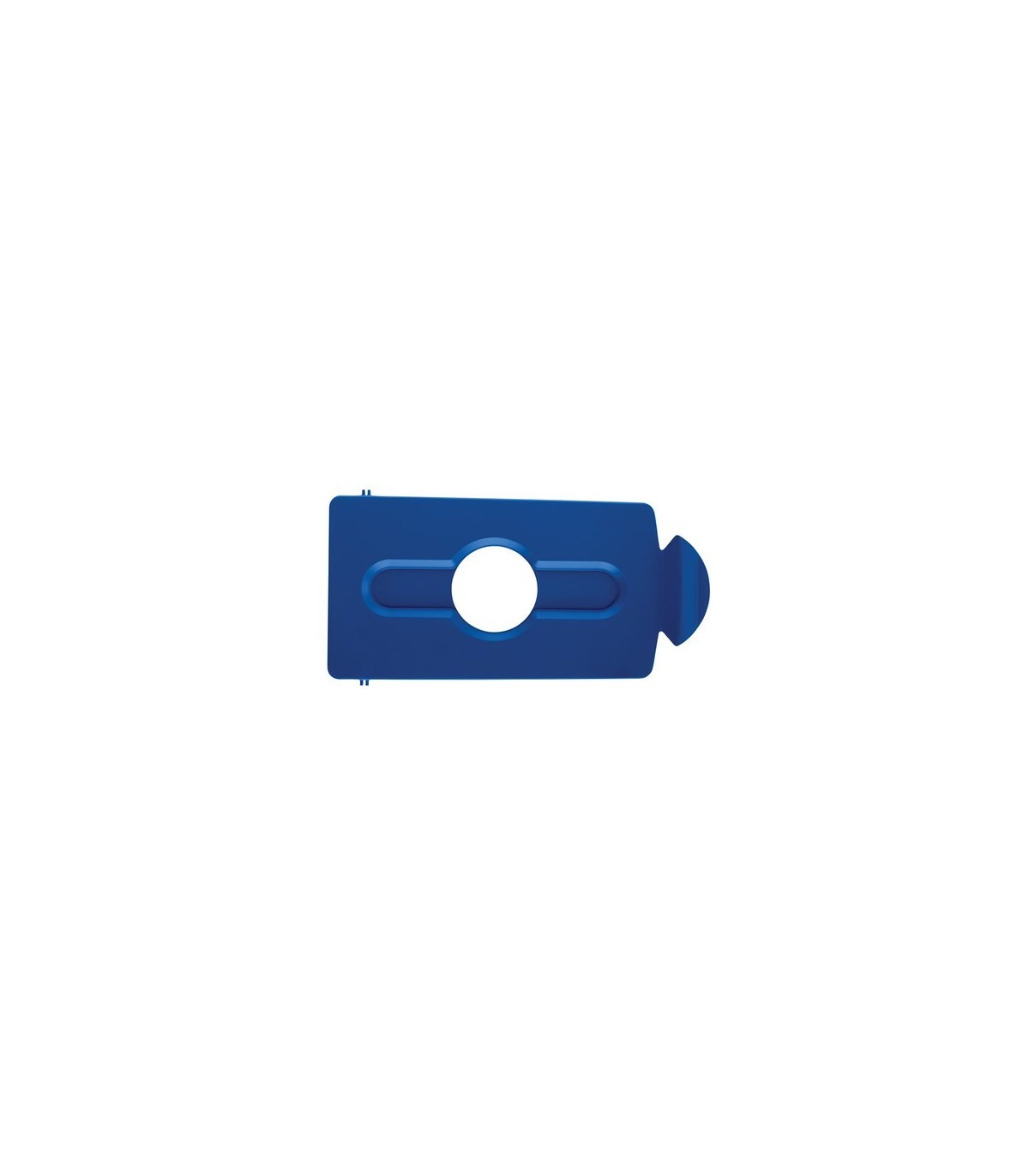 Rubbermaid FG2007889 SOP: Slim Jim - BYO Station Bottles/Cans Lid Insert - Blue, Price Per EA - FG2007889 -  - [unit price]