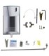 Rubbermaid FG500409 AutoClean LED Chrome Dispenser Kit w/ 3/4" Connector Price/Each