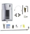 Rubbermaid FG500409 AutoClean LED Chrome Dispenser Kit w/ 3/4" Connector Price/Each