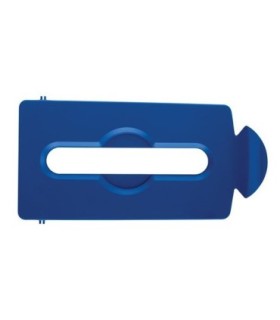Rubbermaid FG2007890 SOP: Slim Jim - BYO Station Paper Slot Lid Insert - Blue, Price Per EA - FG2007890 -  - [unit price]