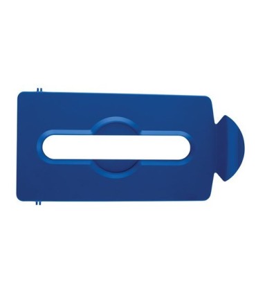 Rubbermaid FG2007890 SOP: Slim Jim - BYO Station Paper Slot Lid Insert - Blue, Price Per EA - FG2007890 -  - [unit price]