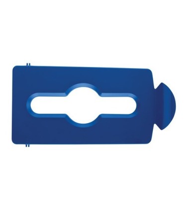 Rubbermaid FG2007891 SOP: Slim Jim - BYO Station Mixed Recycling Lid - Blue, Price Per EA - FG2007891 -  - [unit price]
