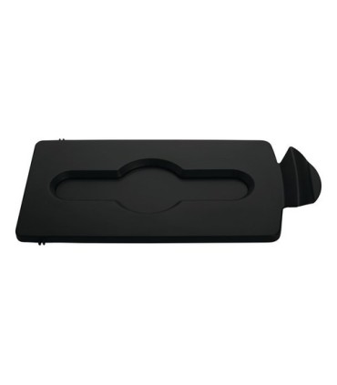 Rubbermaid FG2007892 Slim Jim - BYO Station Closed Lid Insert - Black, Price Per EA - FG2007892 -  - [unit price]
