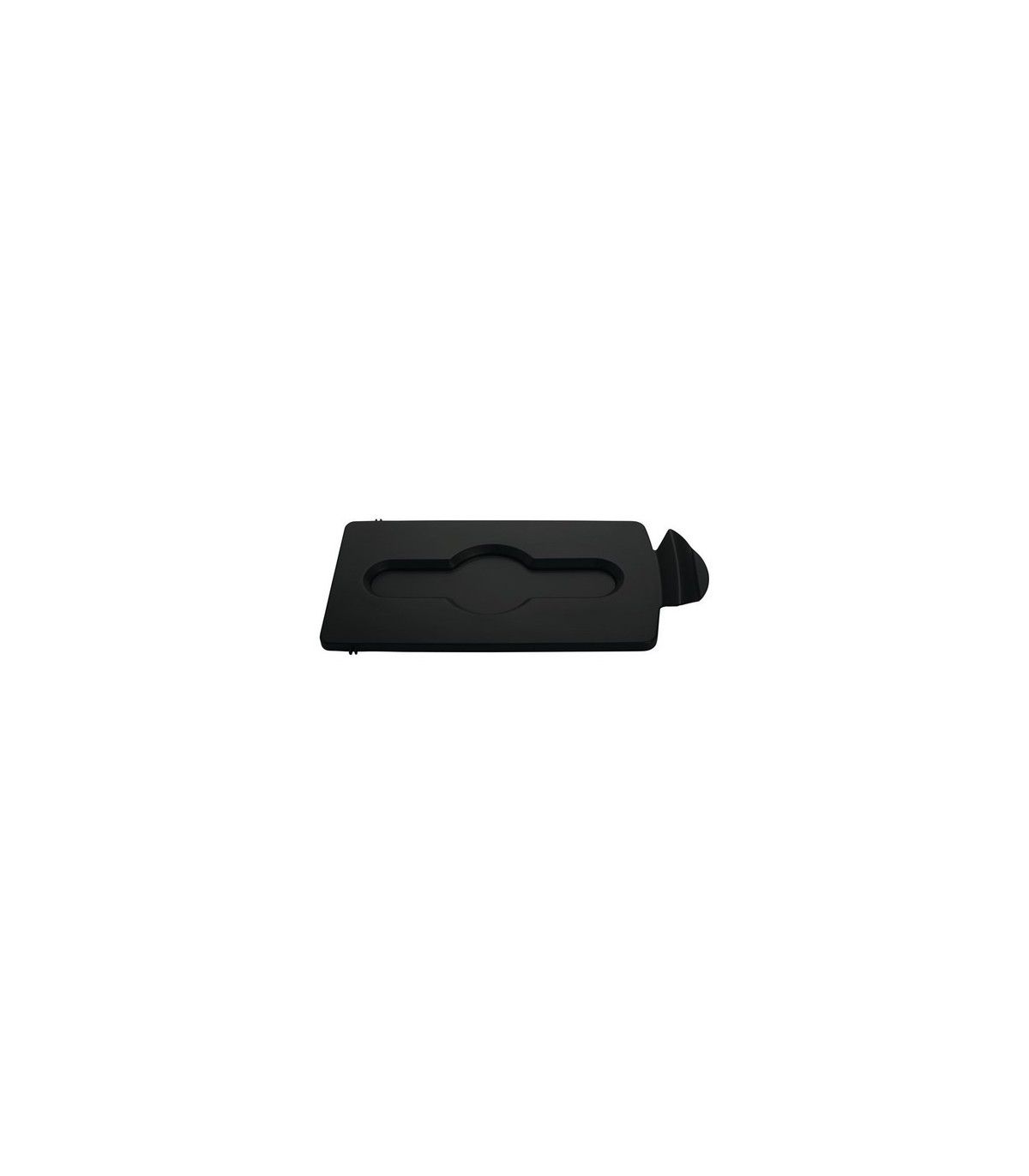 Rubbermaid FG2007892 Slim Jim - BYO Station Closed Lid Insert - Black, Price Per EA - FG2007892 -  - [unit price]