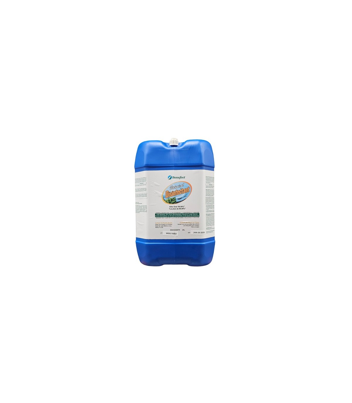 Benefect  50275-CA Botanical Disinfectant - 5G Pail
