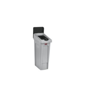 Rubbermaid FG2007893 SOP: Slim Jim - BYO Station Bottles/Cans Lid Insert - Black, Price Per EA - FG2007893 -  - [unit price]