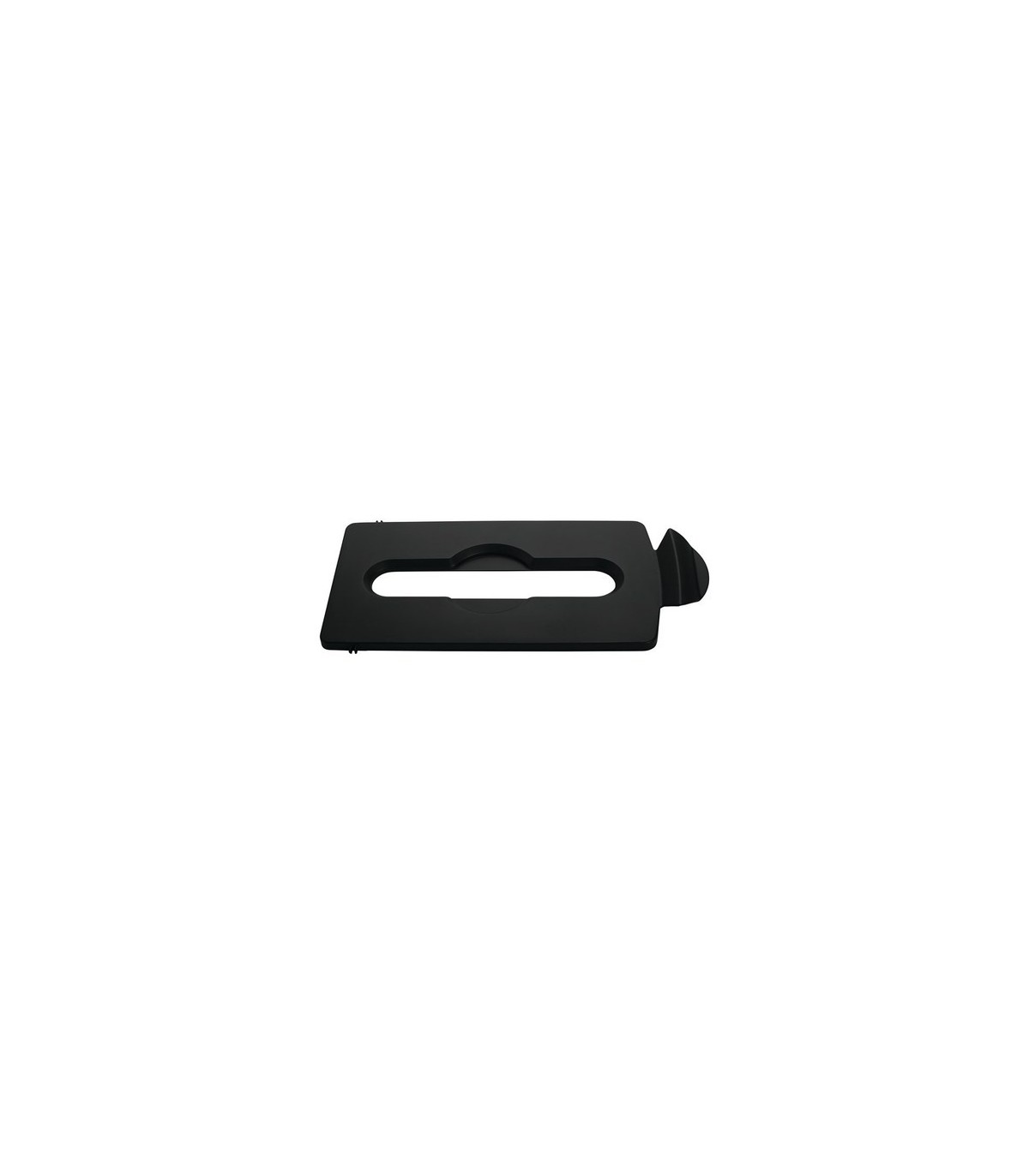 Rubbermaid FG2007894 SOP: Slim Jim - BYO Station Paper Slot Lid Insert - Black, Price Per EA - FG2007894 -  - [unit price]