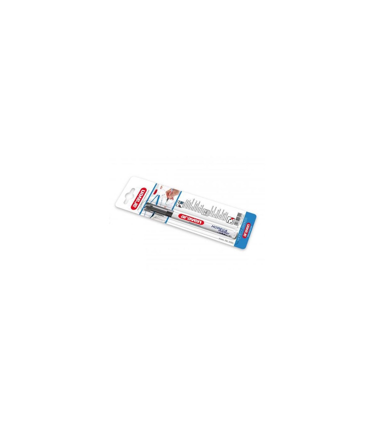 San Jamar Araven - Marker Horeca Blister Pack 1 Black