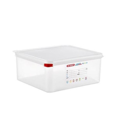 San Jamar Araven - Food Pan W/ Lid PP GN 2/3 Size 6"- Transluc