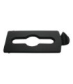 Rubbermaid FG2007895 SOP: Slim Jim - BYO Station Mixed Recycle Lid Insert -Black, Price Per EA