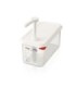 San Jamar Araven - Pump W/Food Pan PP 1oz GN 1/4 Size - White