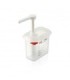 San Jamar Araven - Pump w/Food Pan PP 1oz GN 1/9 Size - White