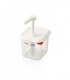 San Jamar Araven - Pump w/Food Pan PP 1oz GN 1/6 - White