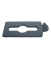 Rubbermaid FG2007899 SOP: Slim Jim - BYO Station Mixed Recycle Lid Insert - Grey, Price Per EA