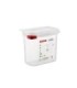 San Jamar Araven - Food Pan w/Lid PP GN 1/9 Size 6" - Transluc
