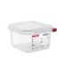 San Jamar Araven - Food Pan w/Lid PP GN 1/6 Size 4" - Transluc