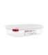 San Jamar Araven -Food Pan w/Lid PP GN 1/4 Size 2.5"- Transluc