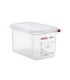 San Jamar Araven - Food Pan w/Lid PP GN 1/4 Size 6" - Transluc