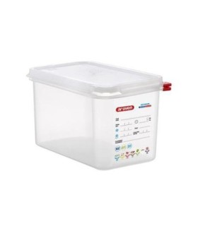 San Jamar Araven - Food Pan w/Lid PP GN 1/4 Size 6" - Transluc