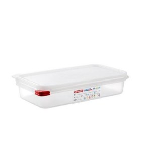 San Jamar Araven -Food Pan w/Lid PP GN 1/3 Size 2.5"- Transluc
