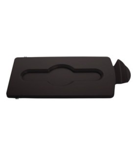 Rubbermaid FG2007900 SOP: Slim Jim - BYO Station Closed Lid Insert - Brown, Price Per EA - FG2007900 -  - [unit price]