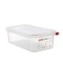 San Jamar Araven - Food Pan w/Lid PP GN 1/3 Size 4" - Transluc